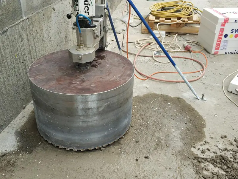 Carotare beton diametru mare